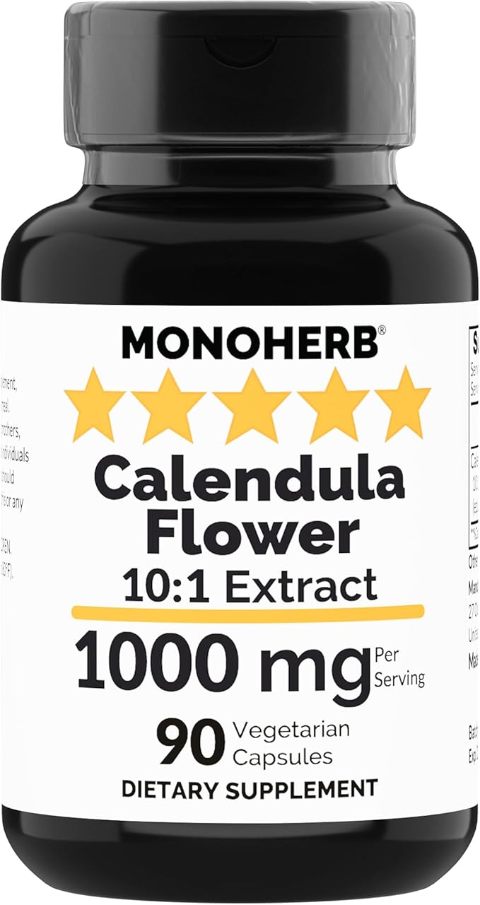 Calendula Flower Extract 1000 mg 90 Vegetarian
