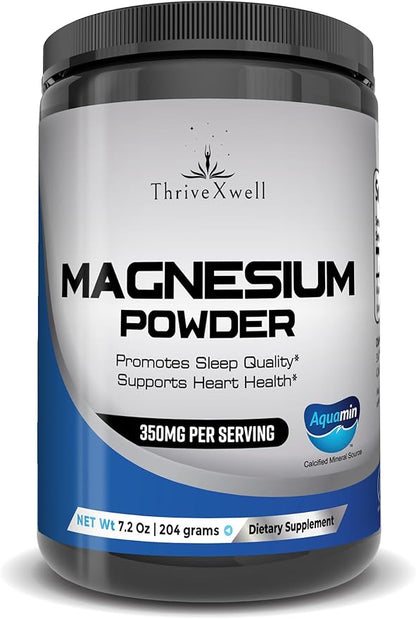 Pure Magnesium Citrate Aquamin Powder Dietary 204 Grams 60 Servings