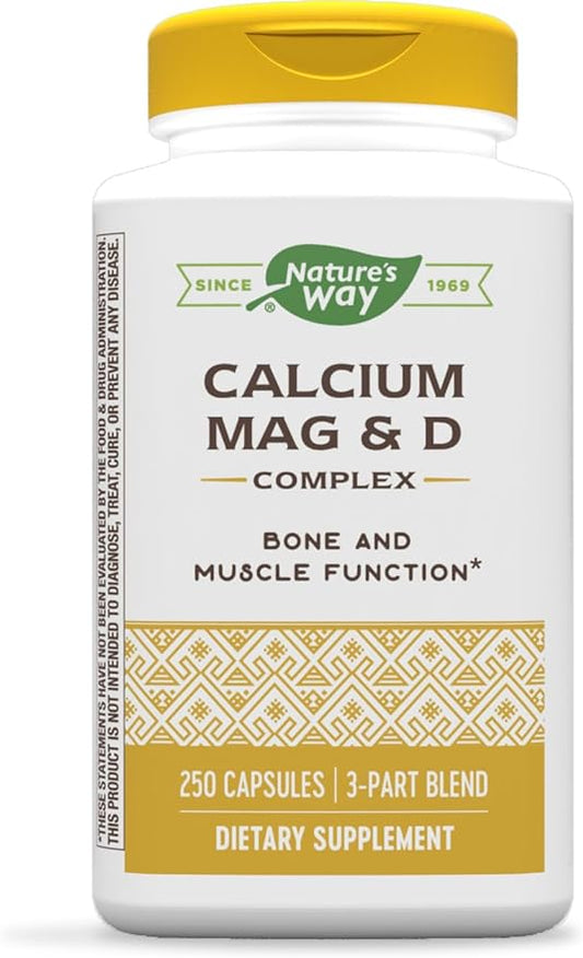 Nature’s Way Calcium-Magnesium-Vitamin D3 250 Capsules