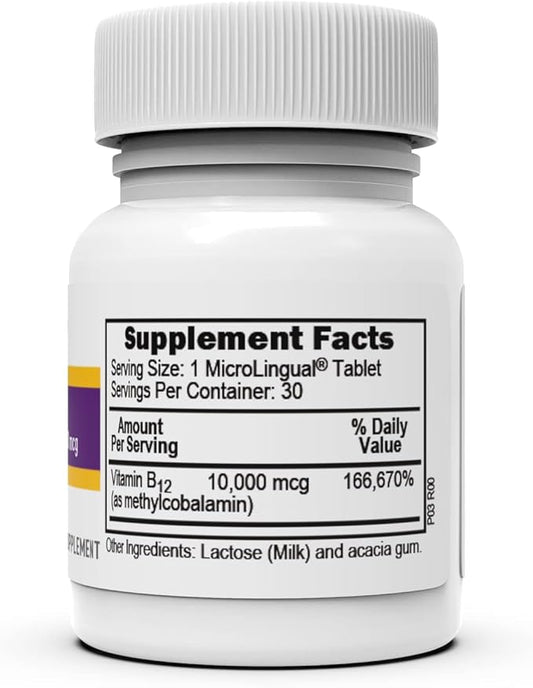Superior Source No Shot Vitamin B12 10000 mcg, 30 Count, B12, Supports
