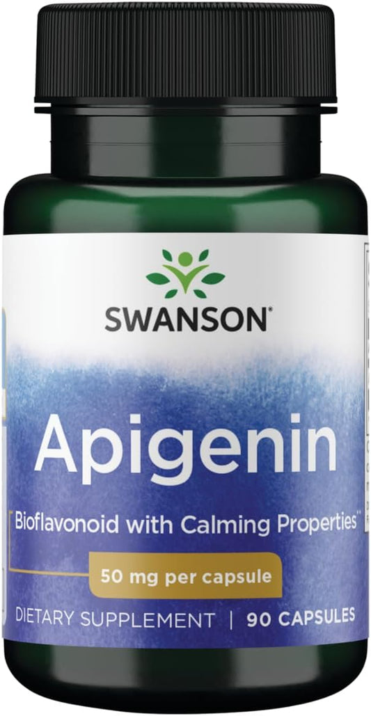 Swanson Apigenin Supplement, 50mg capsules (90