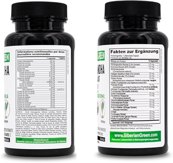 Ashwagandha with Altai Shilajit & Turmeric 60 Capsules