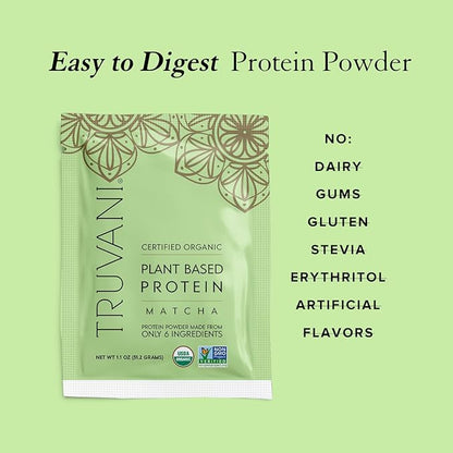 Truvani Vegan Pea Protein Powder 20g Organic 1 Serving