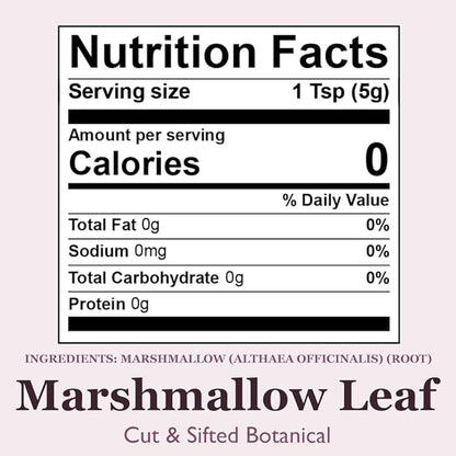 Organic Positively Botanicals Company, Marshmallow Leaf, 4 Ounce
