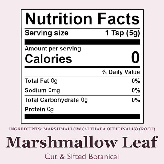 Organic Positively Botanicals Company, Marshmallow Leaf, 4 Ounce