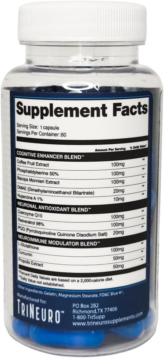 Complete Brain Supplement & Premium Nootropic (60 Capsules)