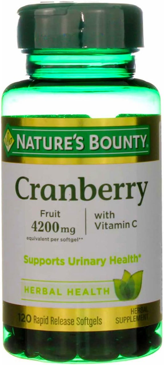 Nature's Bounty Cranberry Fruit 4200 mg, 120 ea 4)