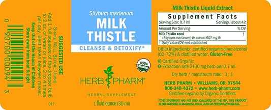 Herb Pharm Milk Thistle Seed Liquid 1 Ounce 2)