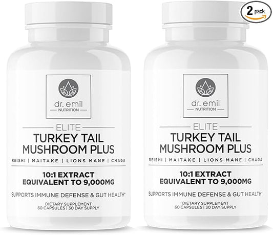 DR. EMIL NUTRITION Elite Turkey Tail Mushroom Plus Twin Pack