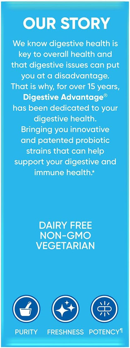 Digestive Advantage Lactose Defense with Lactase Enzymes & Probiotics for Digestive Health, Support for Breaking Down Lactose, Minor Abdominal Discomfort & Gut Health, 96ct Capsules (Pack of 3)
