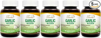 Lovita Odorless Garlic Extract 5000mg | 1.25% Allicin 60 Vegetarian (10 Months 5)