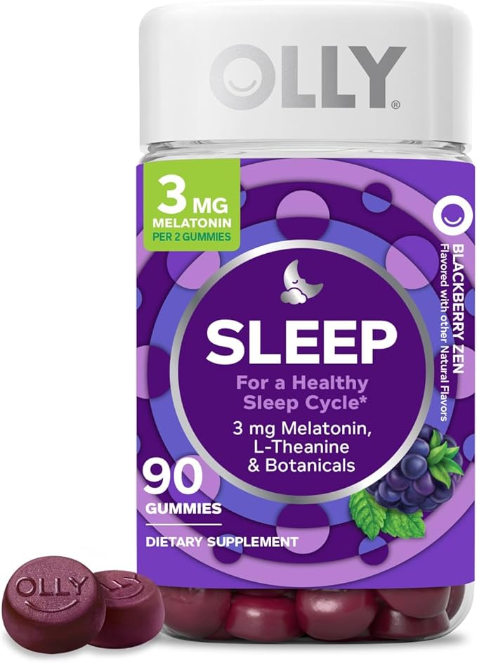 OLLY Sleep Gummy, Occasional Sleep Support, 3 mg 90 Count