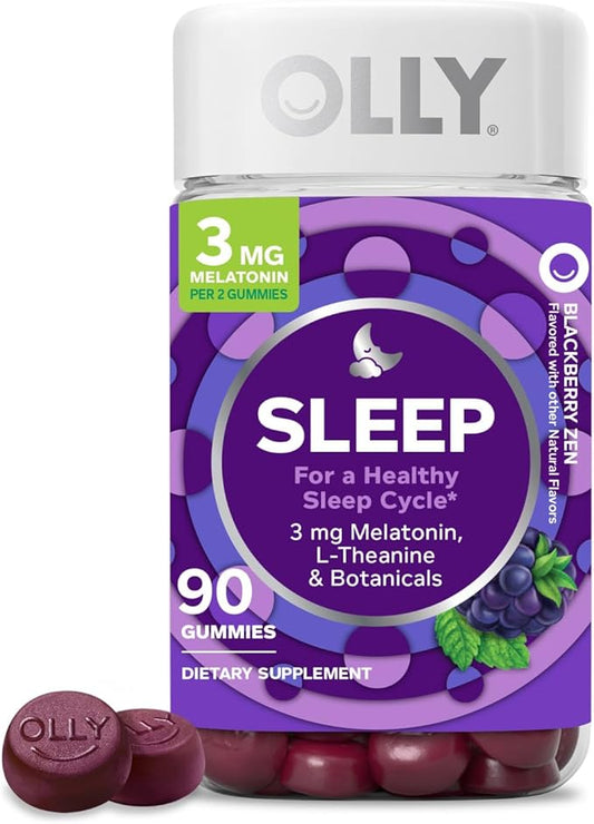 OLLY Sleep Gummy, Occasional Sleep Support, 3 mg 90 Count