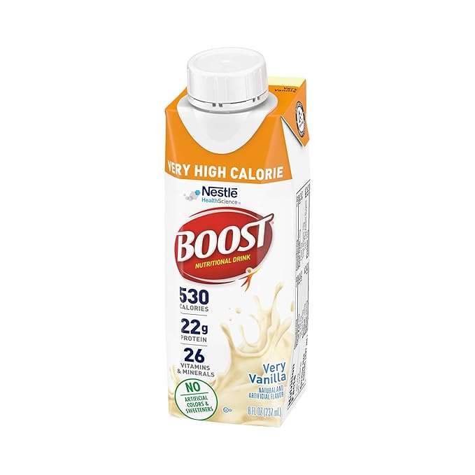 Boost Very High Calorie Vanilla Nutritional 22g Protein, 530 Nutrient 8 Fl 24)