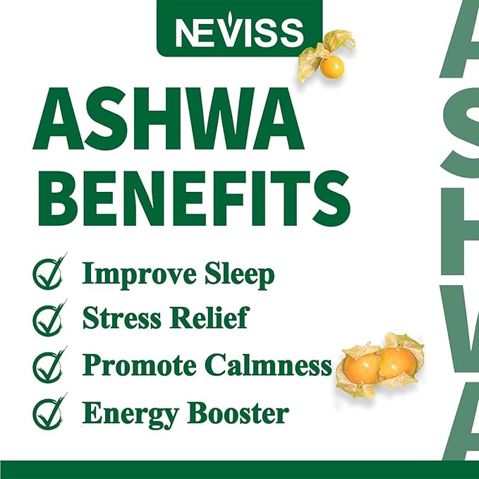 NEVISS Ashwagandha Gummies 2000mg, Feel Refreshed, 5-HTP, Lemon 120 Count