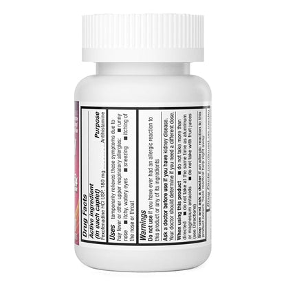 HealthA2Z® Allergy Relief 180mg | 90 Caplets 24-Hour Antihistamine