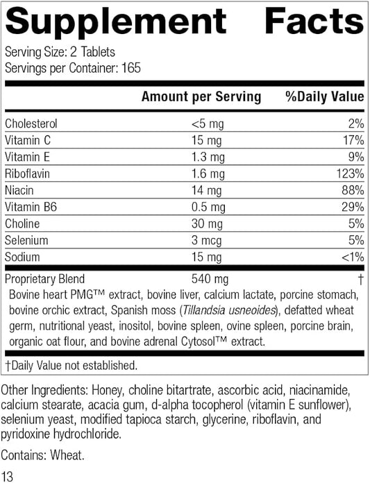 Standard Process Cardio-Plus - Antioxidant Support - Heart Health Supplement - Circulation & Blood Flow Supplement with Vitamin B6, Niacin & Riboflavin - Energy Metabolism Supplement - 330 Tablets