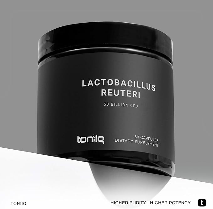 Toniiq 50 Billion CFU Lactobacillus Reuteri 50mg per 60 Vegetarian 60 Servings