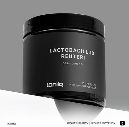 Toniiq 50 Billion CFU Lactobacillus Reuteri 50mg per 60 Vegetarian 60 Servings