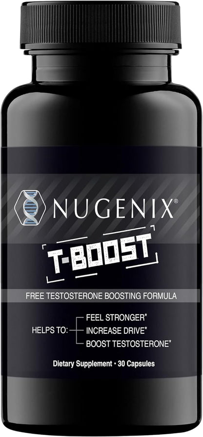 Nugenix T Boost - Free Testosterone Booster Supplement for Men, 30 Count