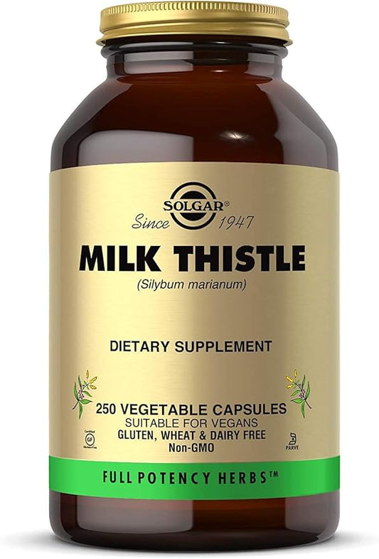 Solgar - Milk Thistle (Silybum Marianum, 100 mg, 250 veggie