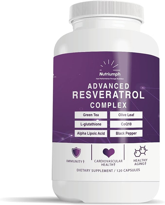 Advanced Resveratrol Complex with CoQ10, Olive 120 Capsules