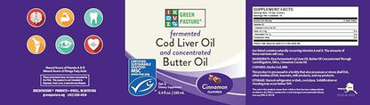 Green Pasture Butter Oil/Fermented Cod Liver 6.4 oz.-