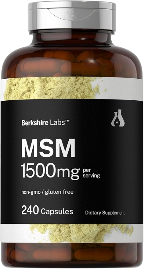 Horbäach MSM Capsules 1500mg 240 Count