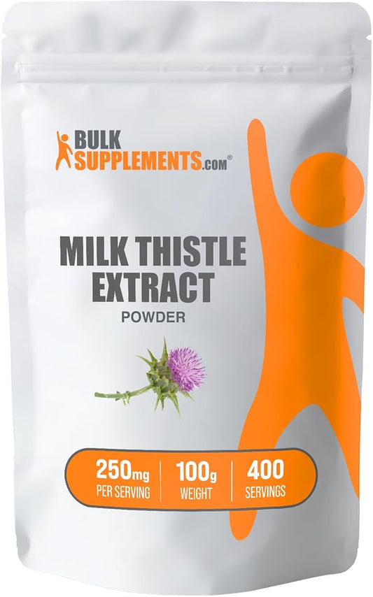 BulkSupplements.com Milk Thistle Extract Powder 250mg per 100g (3.5 (3.5 oz) 1)