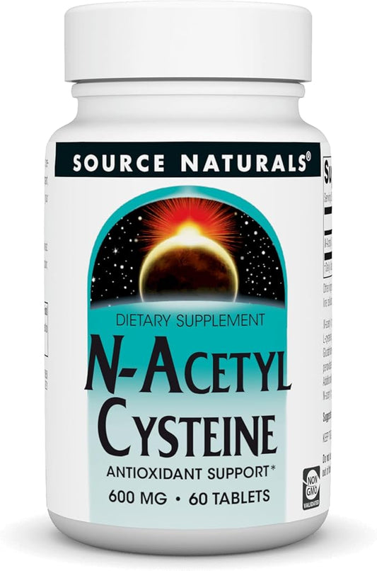 Source Naturals N-Acetyl Cysteine Antioxidant Support 600 mg 60 Tablets