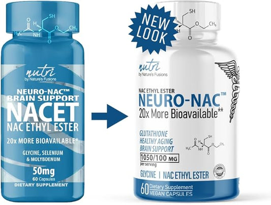 Neuro NAC Supplement N-Acetyl Cysteine Ethyl (2 Pack)- 20x More 600 mg 10x More 120 Capsules