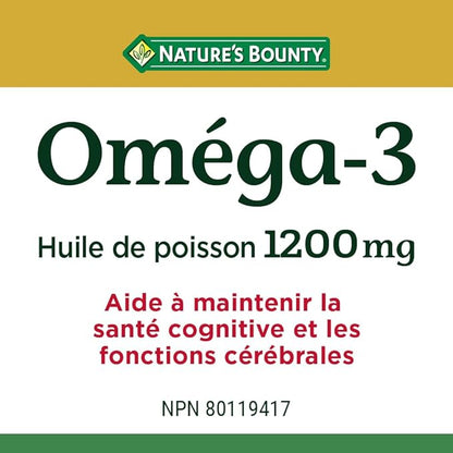 Nature's Bounty Omega-3 1200mg 200 count