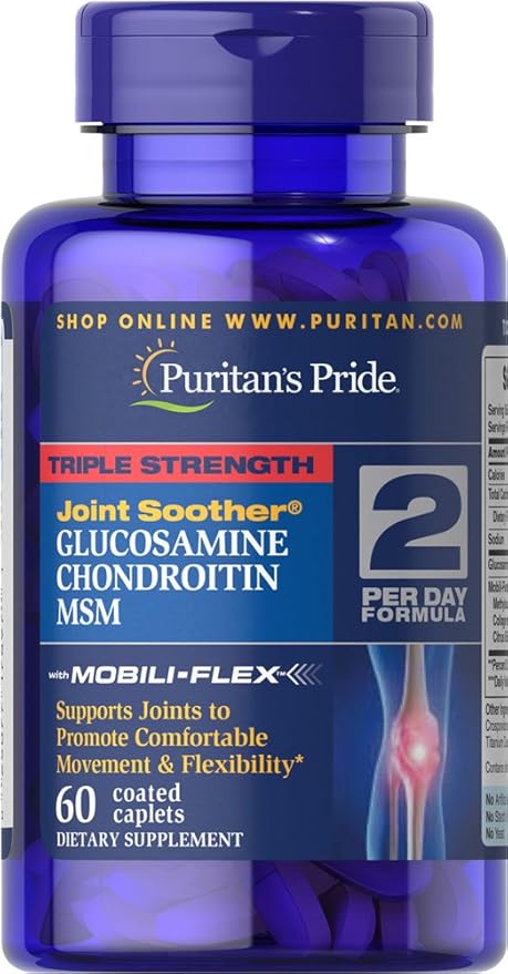 Puritan's Pride Triple Strength Glucosamine, Chondroitin 60 Count