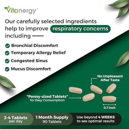 Sinus & Bronchial Health– Potent NAC, 90 Tablets-