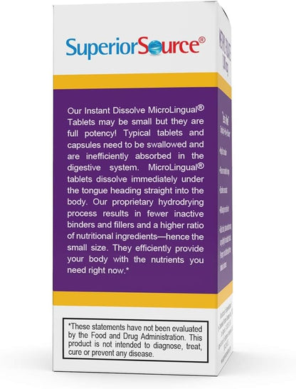Superior Source Methylfolate 5-MTHF 1000 mcg, 60 Ct,