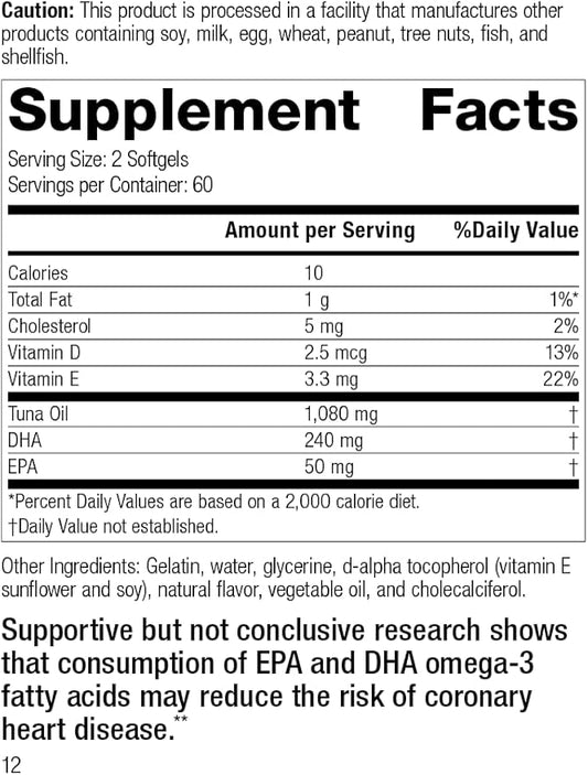 Standard Process Tuna Omega-3 Chewable 120 Chewable