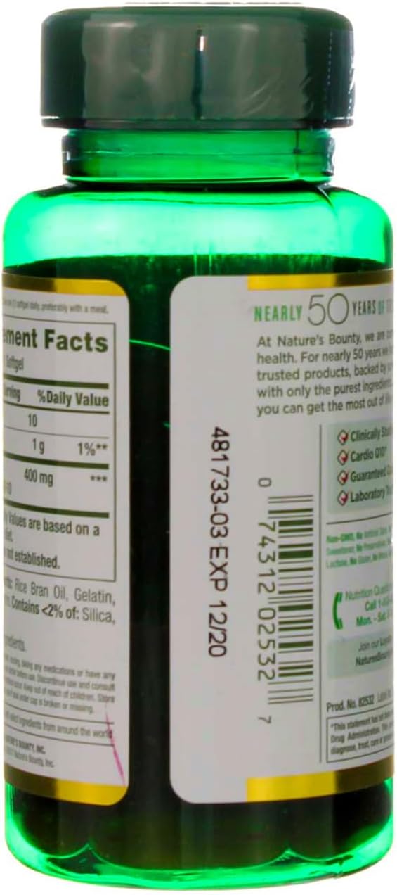 Nature's Bounty Cardio Q10, Co Q-10 400 mg 39 ea 2)