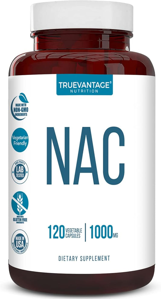 NAC Supplement (N-Acetyl Cysteine) 1000 mg-Antioxidant 120 Count 60 Servings