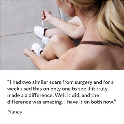 ScarAway Advanced Clear Silicone Scar Sheets, (1.5" x 3") Scar 10 Clear