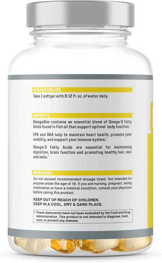 OmegaOne Omega-3 Fish Oil Supplement by (90 500mg 500mg Fish