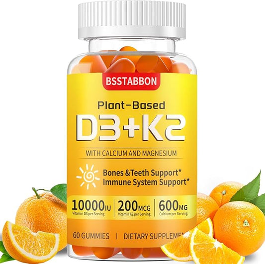 Vitamin D3 & K2 Vitamin D3, 250 mcg K2, 200 200 mcg (60 Count)