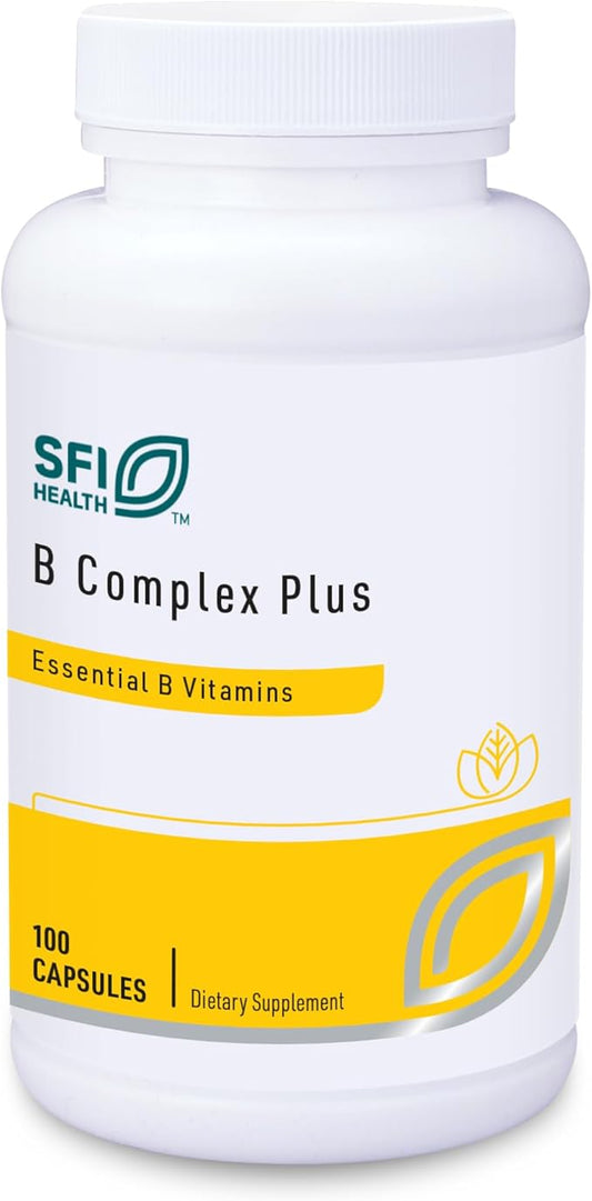 Klaire Labs B Complex Plus B12 Methylcobalamin, B6 & (100 Capsules)