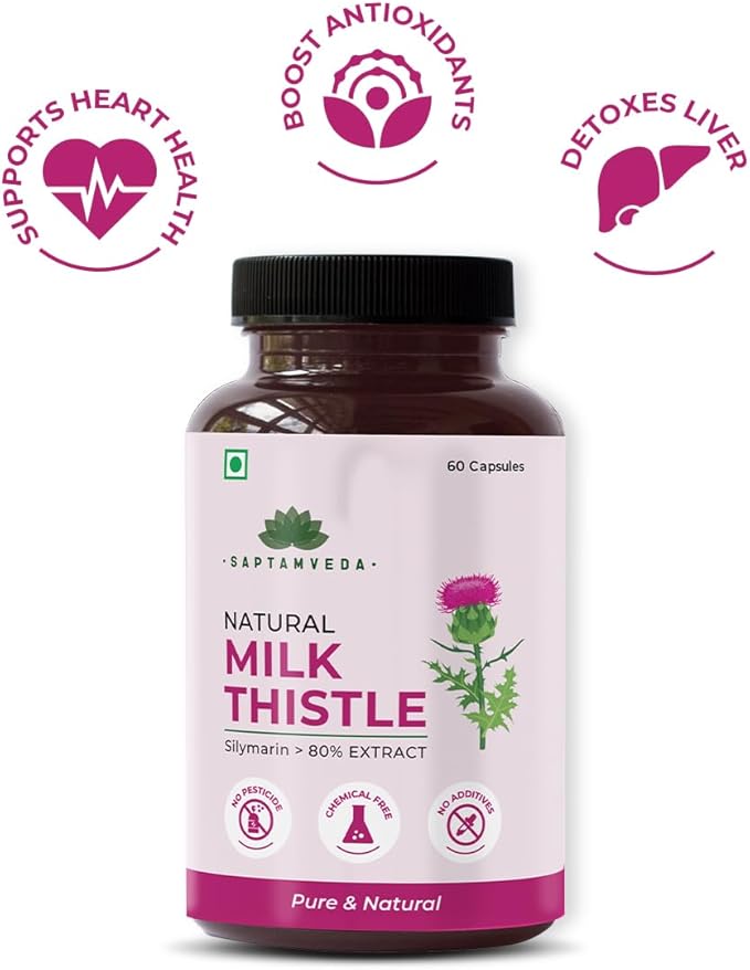 Natural Milk Thistle Extract with 1000mg(60 Capsules 1)