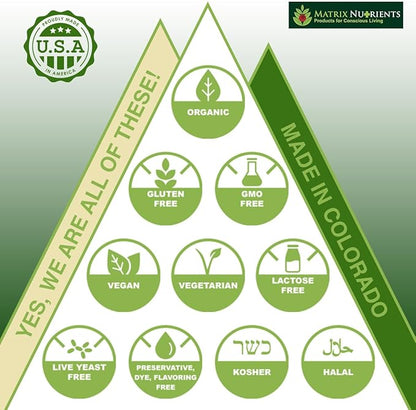 POMI Matrix - 10 Times Stronger Than The Competition! - Lower PSA Levels for Healthy Prostate - 100% Organic - Ingredients: Pomegranate, Green Tea, Turmeric, Broccoli - Vegan Capsules (60ct)