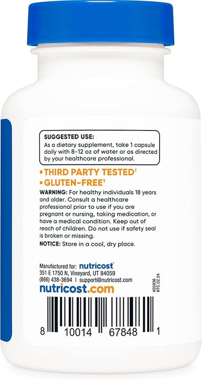 Nutricost Vitamin B12 (Methylcobalamin) 1000mcg, 120 Capsules B12 Supplement