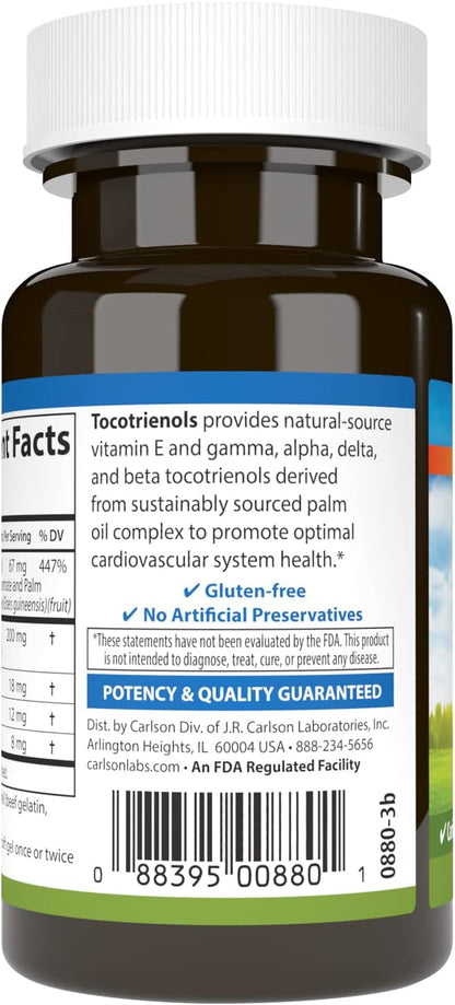 Carlson - Tocotrienols, 40 mg, 30 Softgels