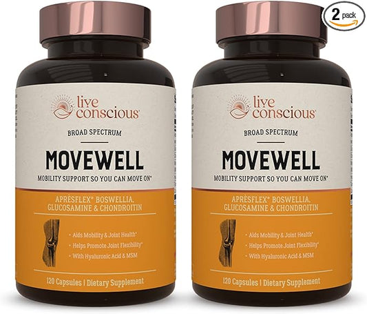 MoveWell by LiveConscious Glucosamine Chondroitin (2-Pack)