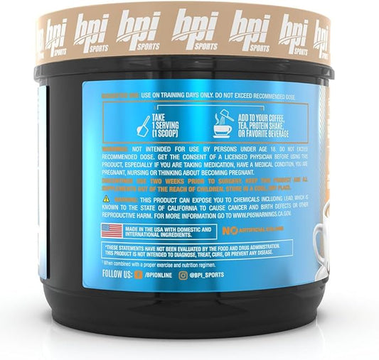 BPI Sports Keto Bomb - Promotes Energy, Hydration and Fat Loss - MCT and Electrolytes - Sugar-Free with Calcium - French Vanilla Latte, 18 Servings