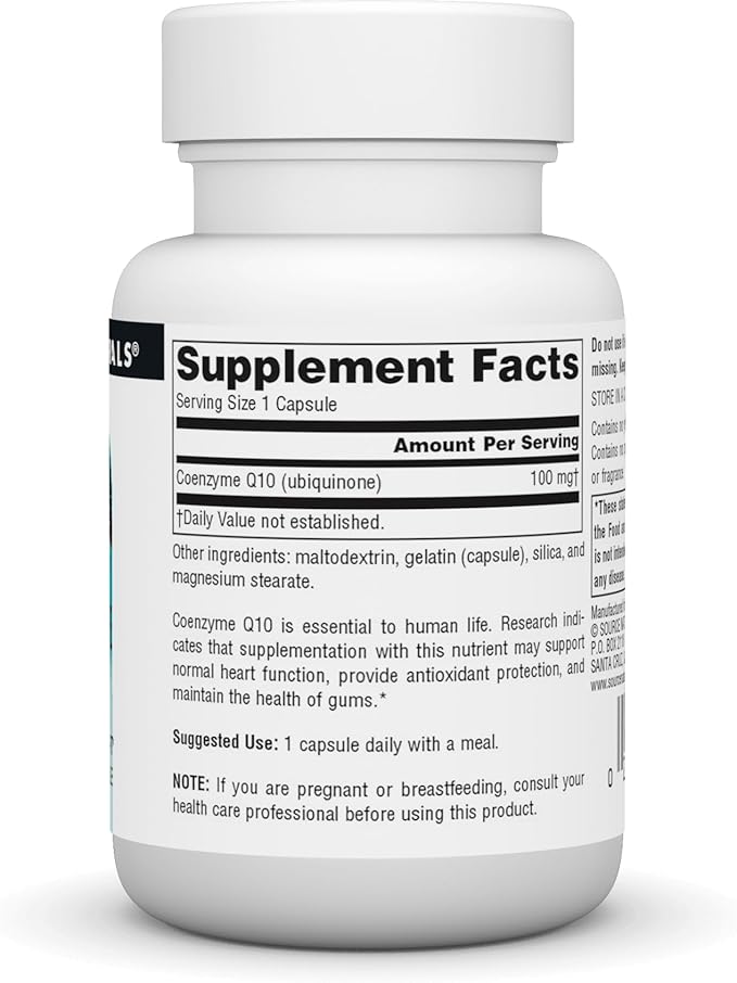 Source Natural Coenzyme Q10 Antioxidant Support 100 mg 30 Capsules