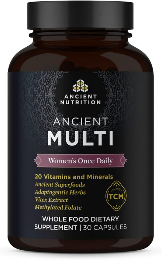 Multivitamin for Women by Ancient Nutrition, K2, Folate 30ct